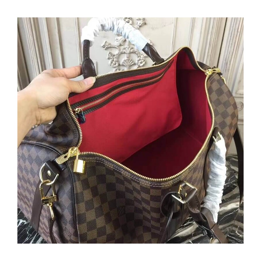 Replica Louis Vuitton Damier Ebene Canvas Keepall Bandouliere 50 N41427