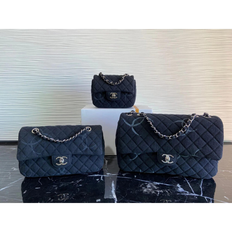 Replica Chanel Denim Classic Flap Medium Bag As2071