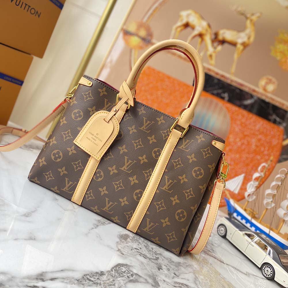 Replica Louis Vuitton Monogram Canvas Soufflot Mm