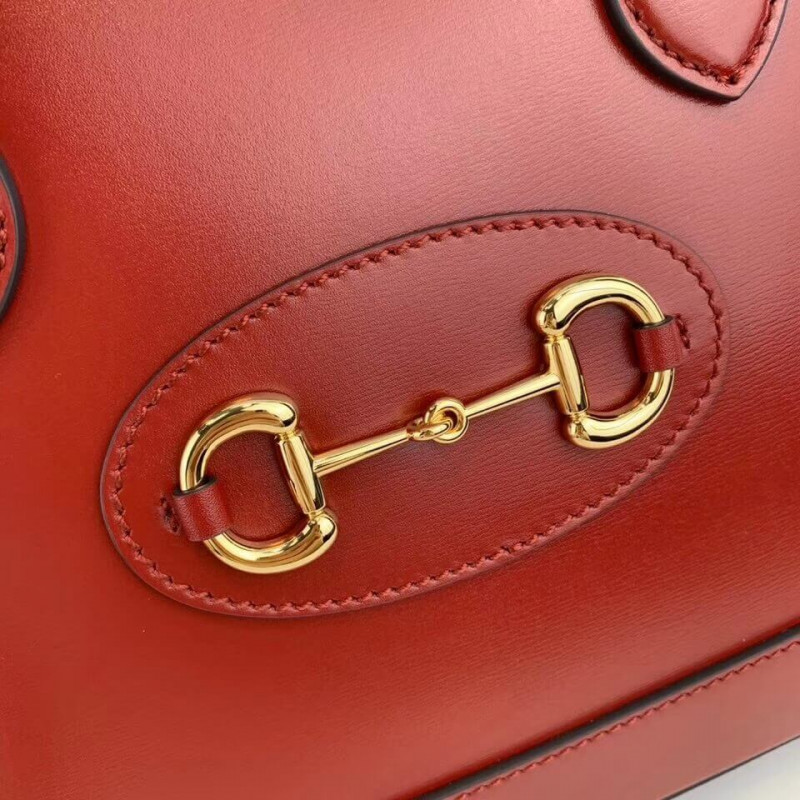 Replica Gucci 1955 Horsebit Leather Small Top Handle Bag 621220