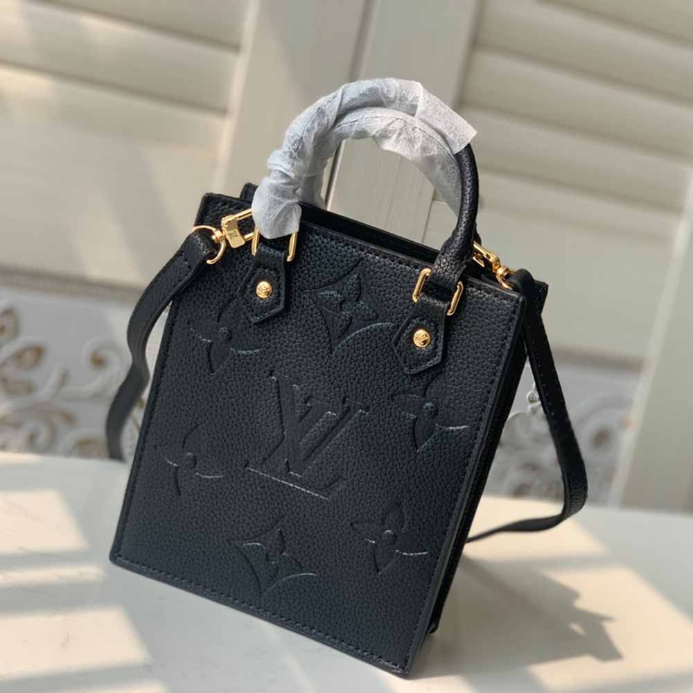Replica Louis Vuitton Petit Sac Plat M80478 Black/White/Beige
