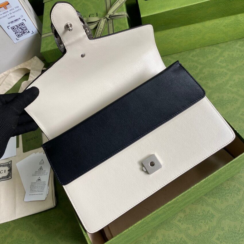 Replica Gucci Dionysus Small Shoulder Bag 400249 Orange White Leather