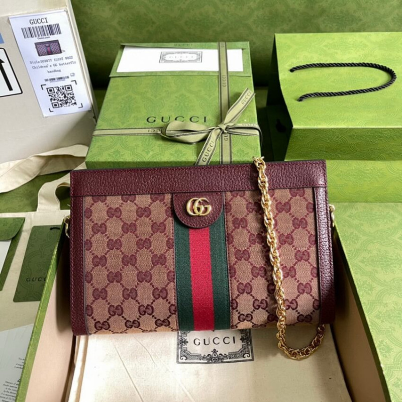 Replica Gucci Ophidia Gg Small Shoulder Bag 503877 In Burgundy