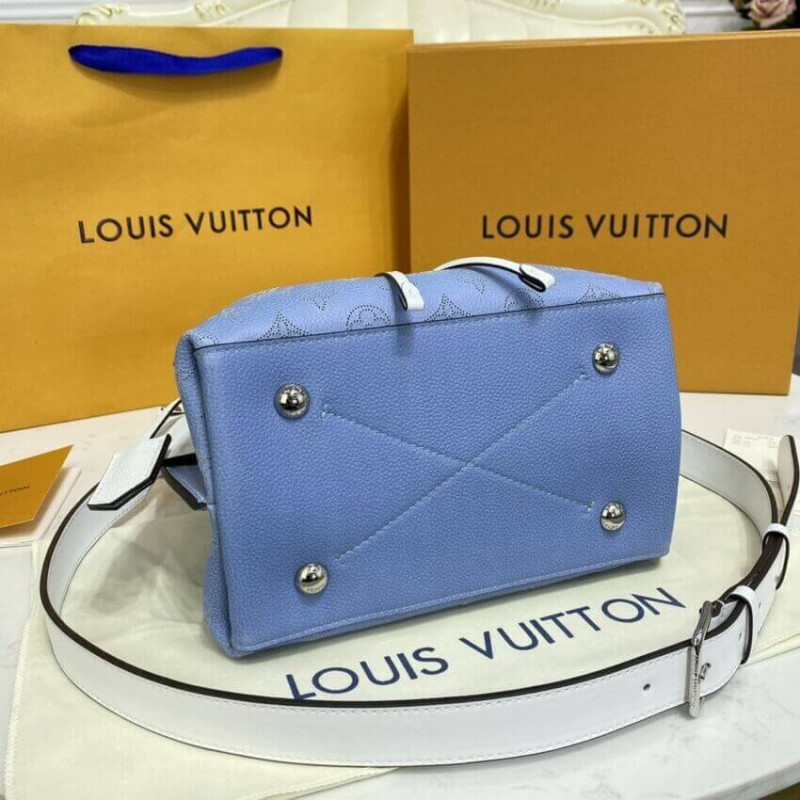 Replica Louis Vuitton Muria Bag Gradient Blue Mahina Leather M57853
