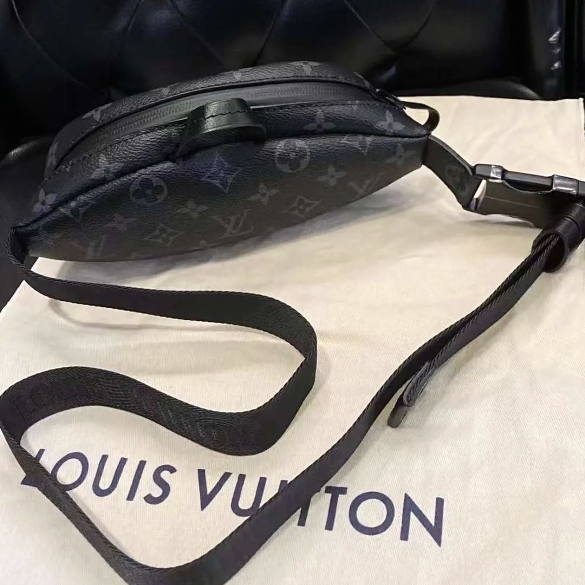 Replica Louis Vuitton Bags Catch Bumbag Monogram Eclipse M82777 AAA+