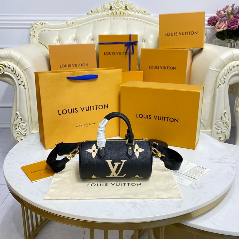 Replica Louis Vuitton Papillon Bb M45980 Black/Beige
