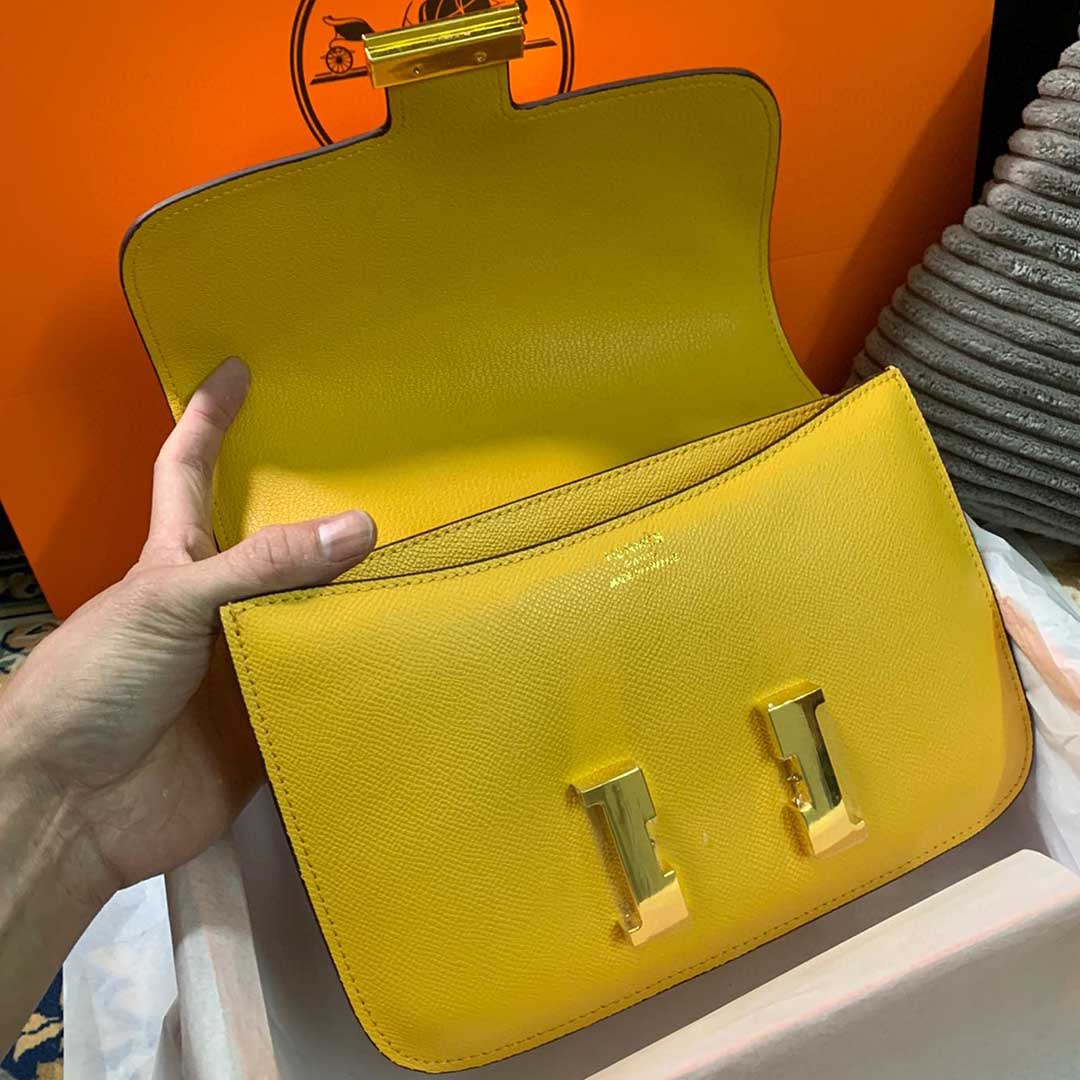 Replica Hermes Aaa-Constance Handbag 24Cm 19Cm Black/White/Pink