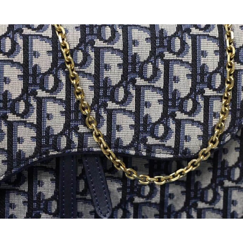 Replica Christian Dior Oblique Saddle Clutch S5620