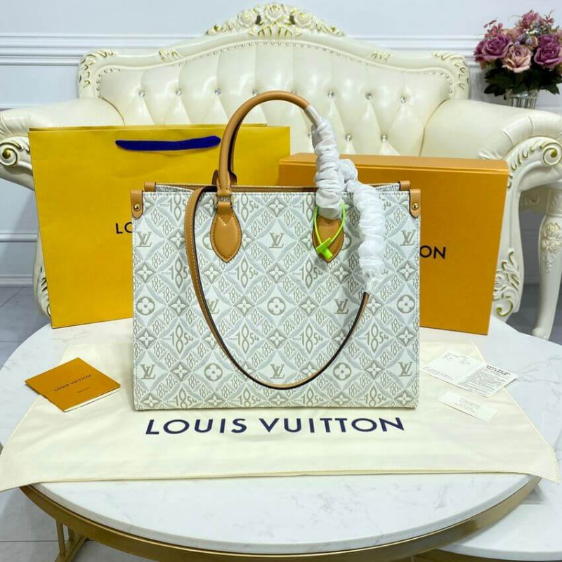 Replica Louis Vuitton Since 1854 Jacquard Textile Onthego Mm M59614