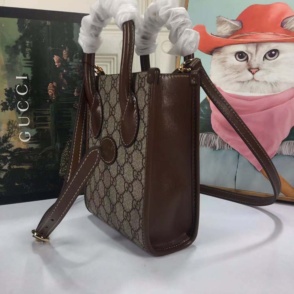 Replica Gucci Mini Tote Bag With Interlocking G 671623