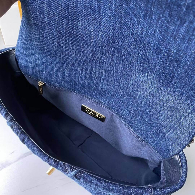 Replica Chanel 19 Large Flap Bag As1161 Denim