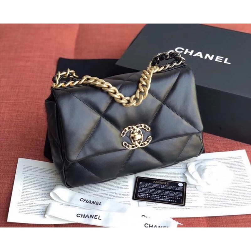 Replica Chanel 19 Lambskin Flap Bag As1160