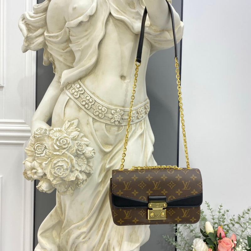 Replica Louis Vuitton Monogram Leather Marceau Should Bag M46126 M46127