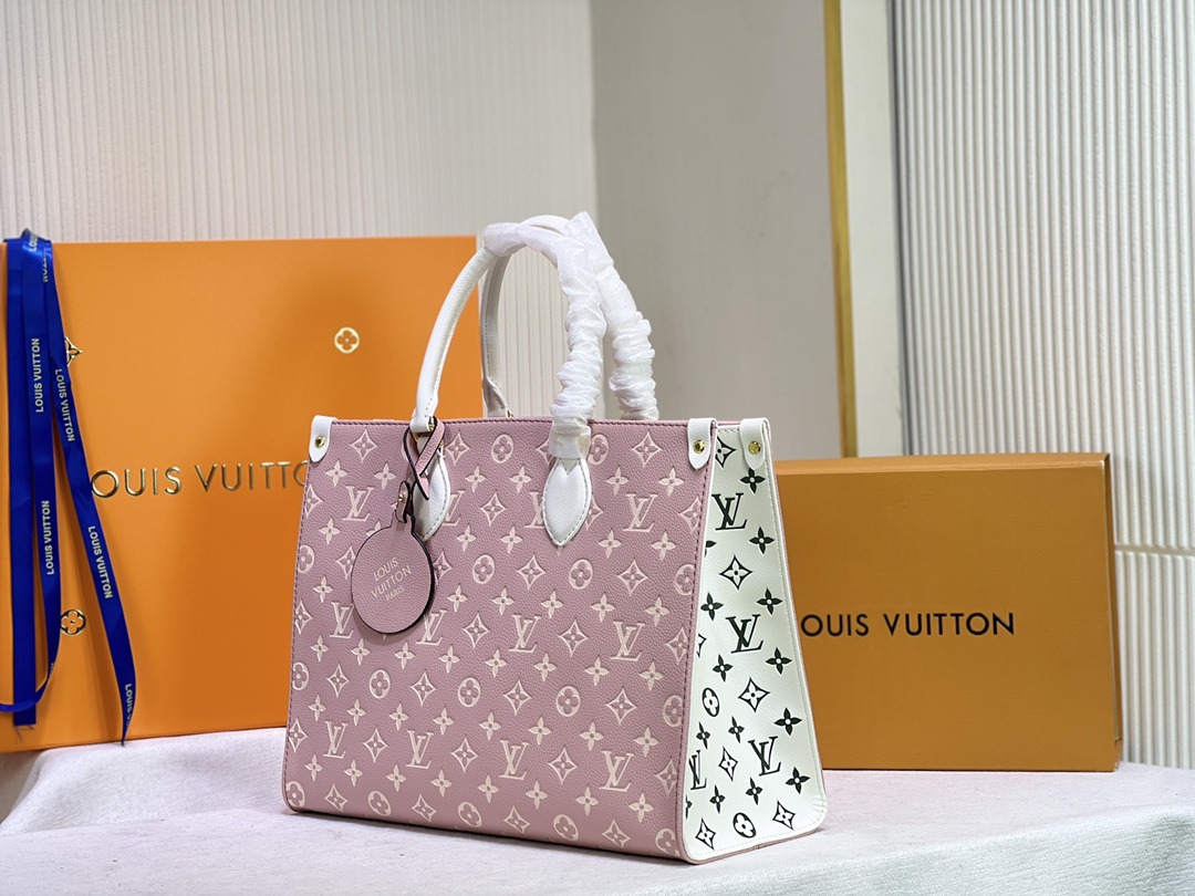Replica Louis Vuitton Monogram A4 Leather Onthego Totes