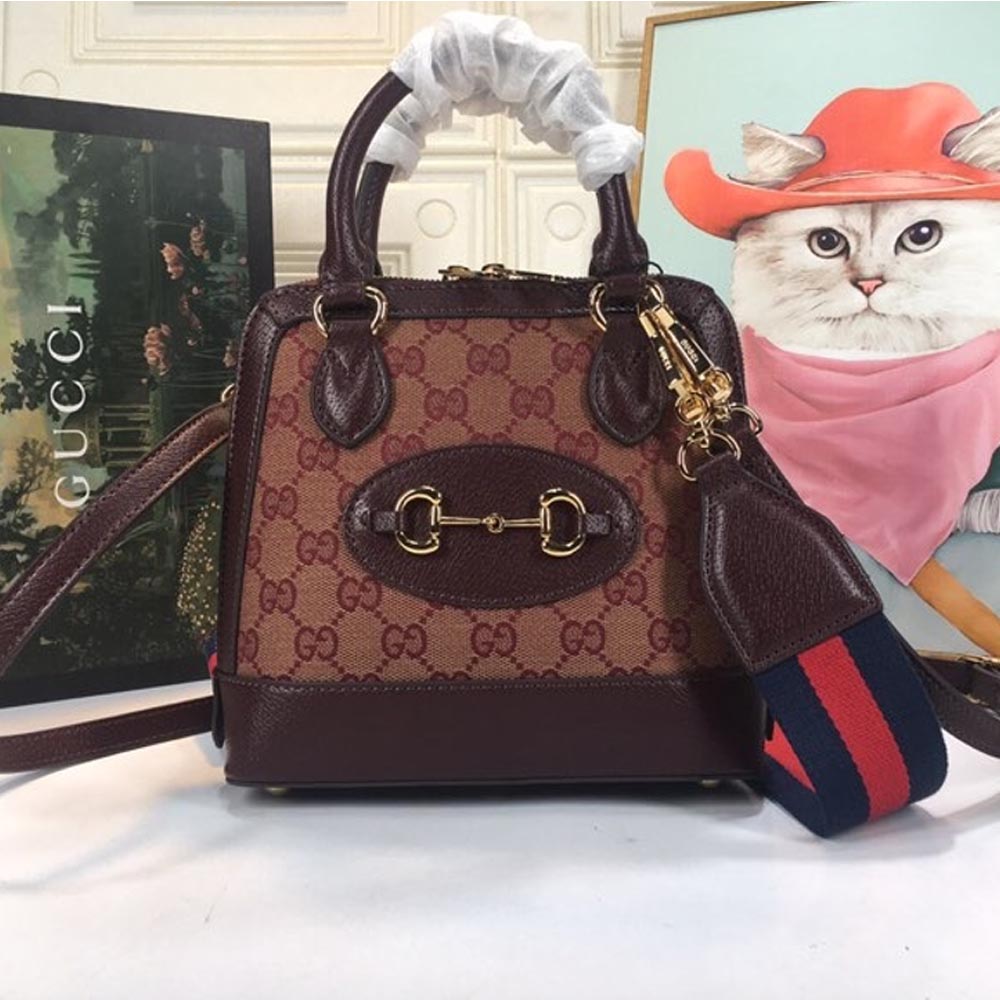 Replica Gucci Horsebit 1955 Mini Top Handle Bag 677212