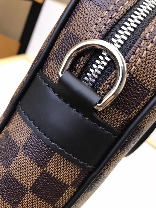 Replica Louis Vuitton Porte-Documents Voyage Pm N41466 Brown Plaid