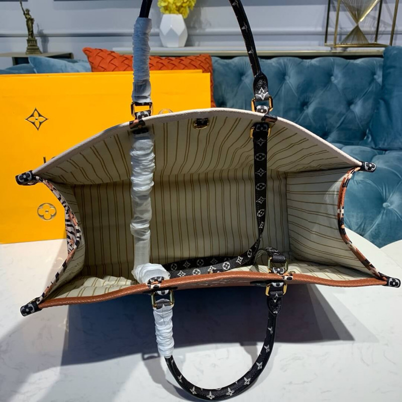 Replica Louis Vuitton Onthego M44675 Ivory/Havana Beige