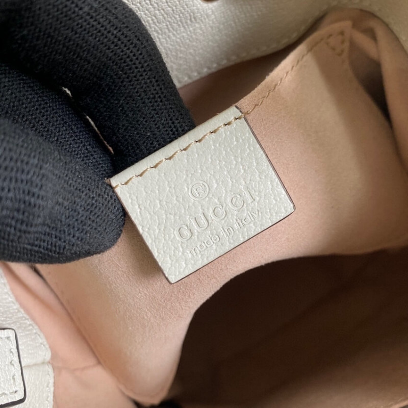 Replica Gucci Ophidia Small Gg Bucket Bag 550621 White