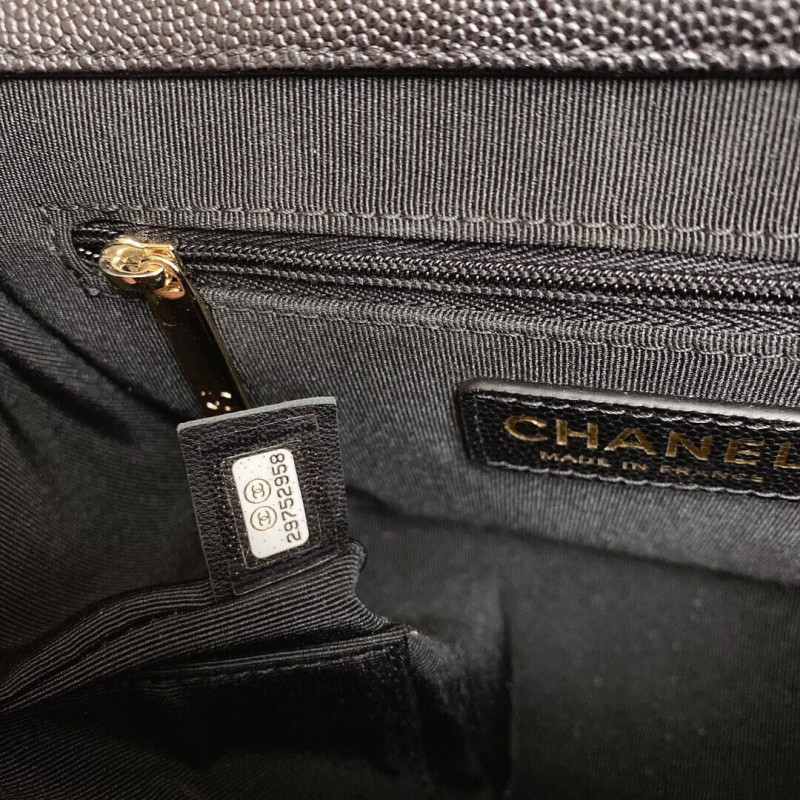 Replica Chanel Quilted Caviar Leather Small Business Affinity Bag A93749