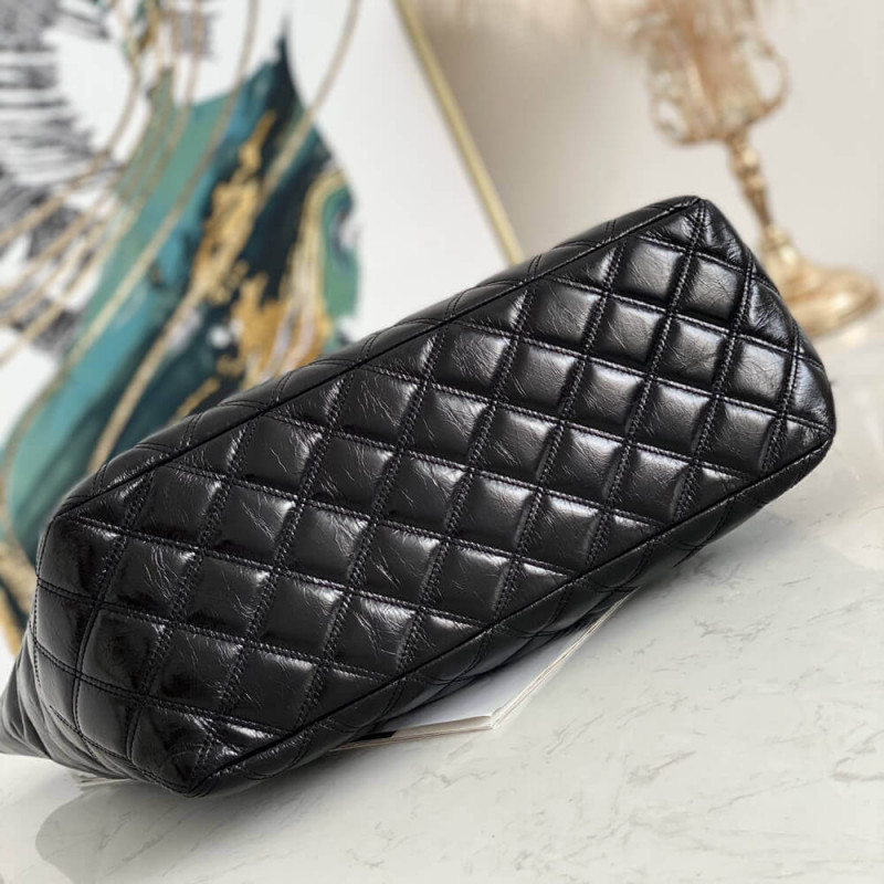 Replica Chanel Quilted Waxy Calfskin Shopping Bag 8345