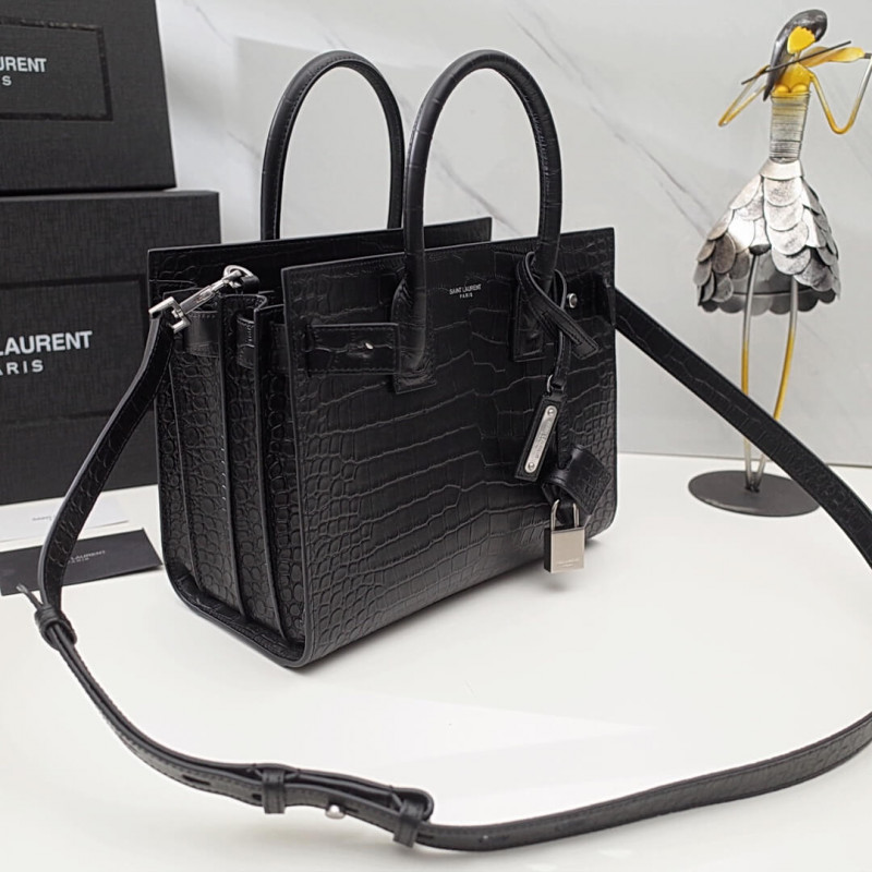 Replica Saint Laurent Sac De Jour Souple Baby In Crocodile Embossed Leather 477477