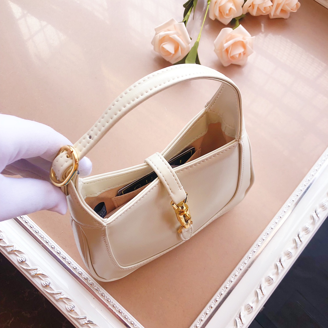 Replica Gucci Jackie 1961 Mini Shoulder Bag 637092 Black/White/Red