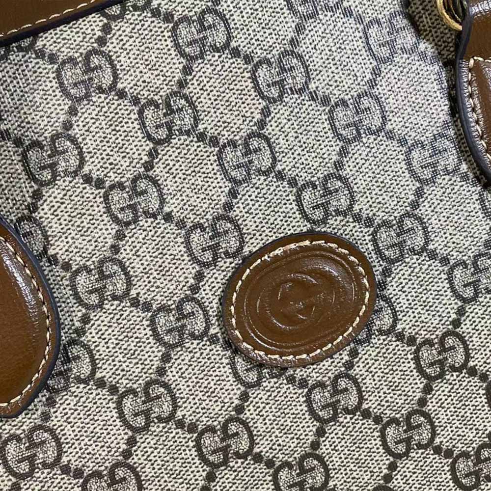 Replica Gucci Business Case With Interlocking G Black/Grey 674140