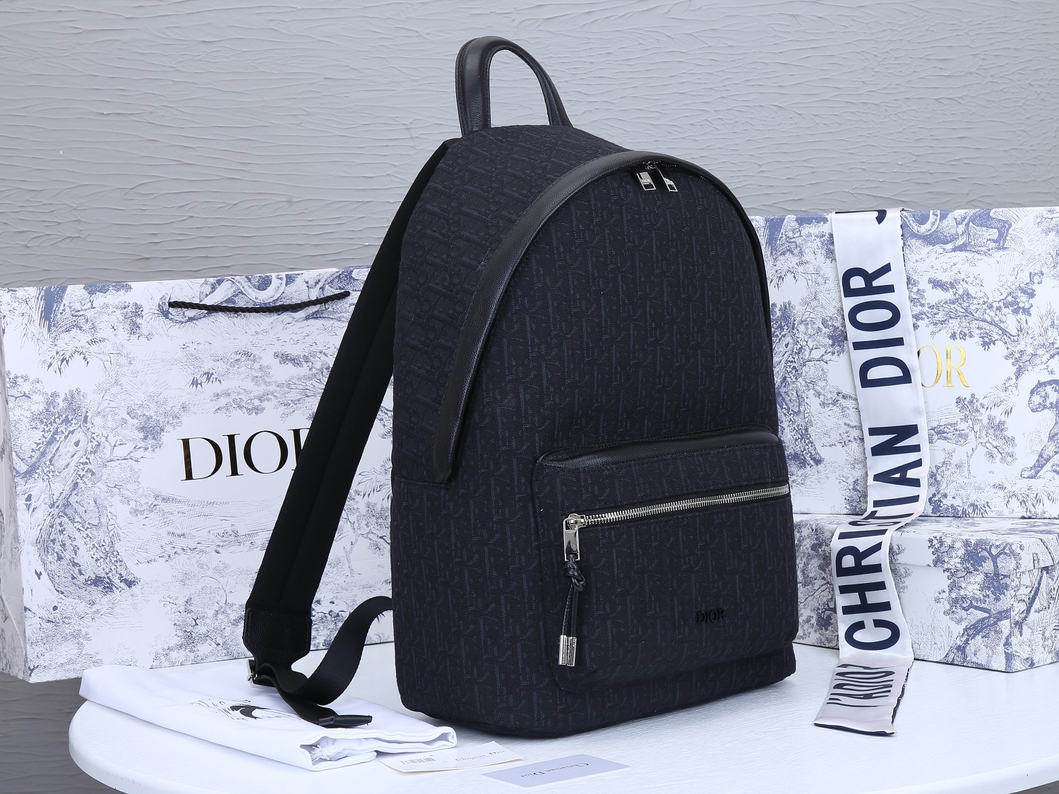 Replica Dior 42Cm Rider Backpack Beige/Blue
