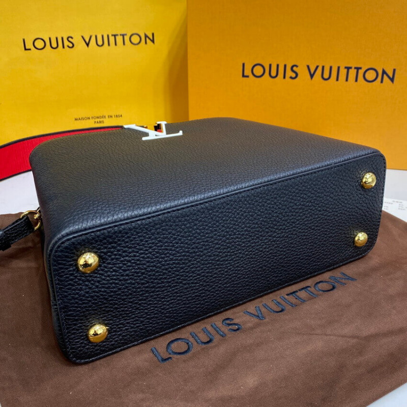 Replica Louis Vuitton Capucines Mm M59020 Noir/Rouge