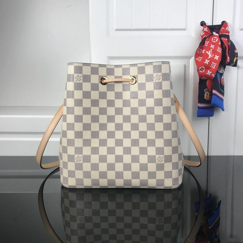 Replica Louis Vuitton Neonoe Mm M44022 White Plaid