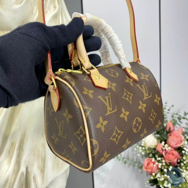 Replica Louis Vuitton Monogram Canvas Nano Speedy M61252