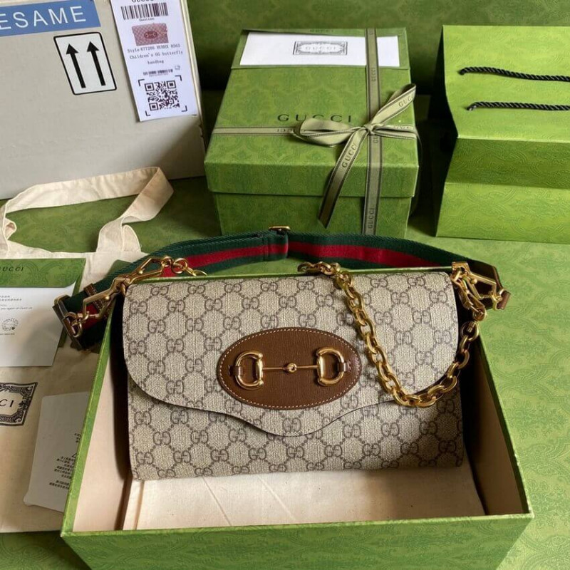 Replica Gucci Horsebit 1955 Small Bag In Gg Supreme 677286