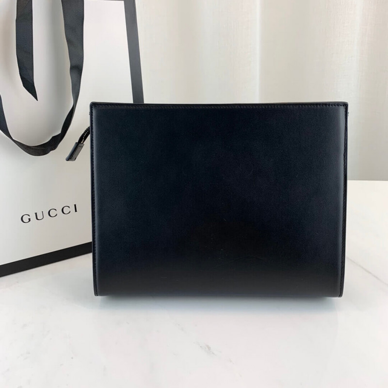 Replica Gucci 1955 Horsebit-Embellished Leather Pouch 621890