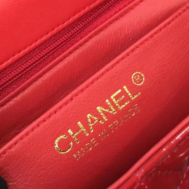 Replica Chanel Pantent Leather 20Cm Classic Flap Bag 1116