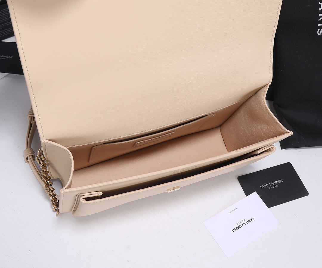 Replica Ysl Sunset Medium Top Handle Bag- Black/Beige