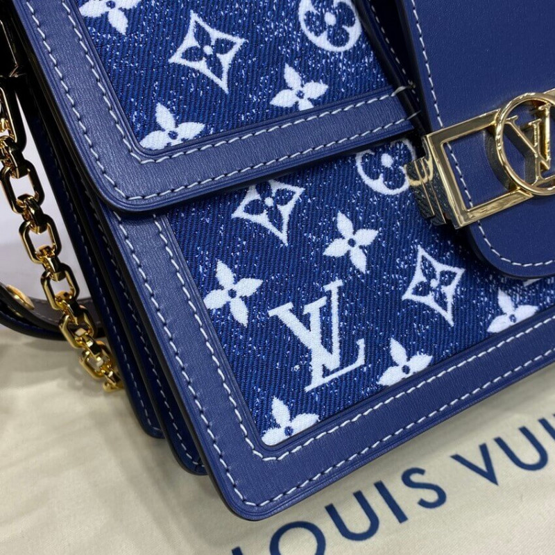Replica Louis Vuitton Monogram Denim Dauphine Mm M59631