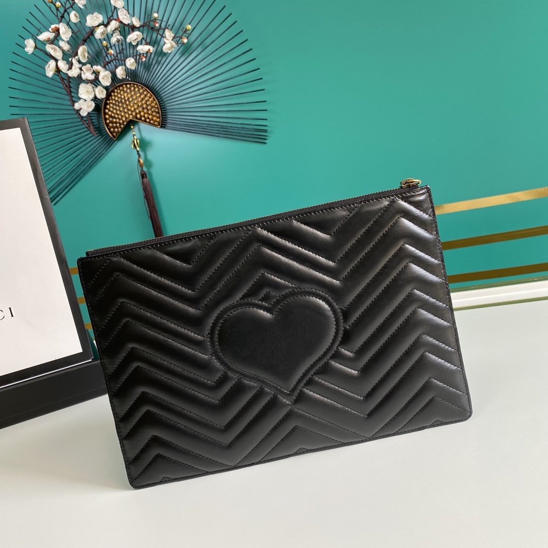 Replica Gucci Marmont Leather Pouch