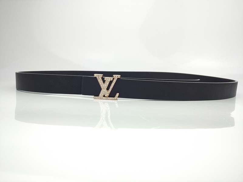 Replica Louis Vuitton Belt L188-75 25Mm Black