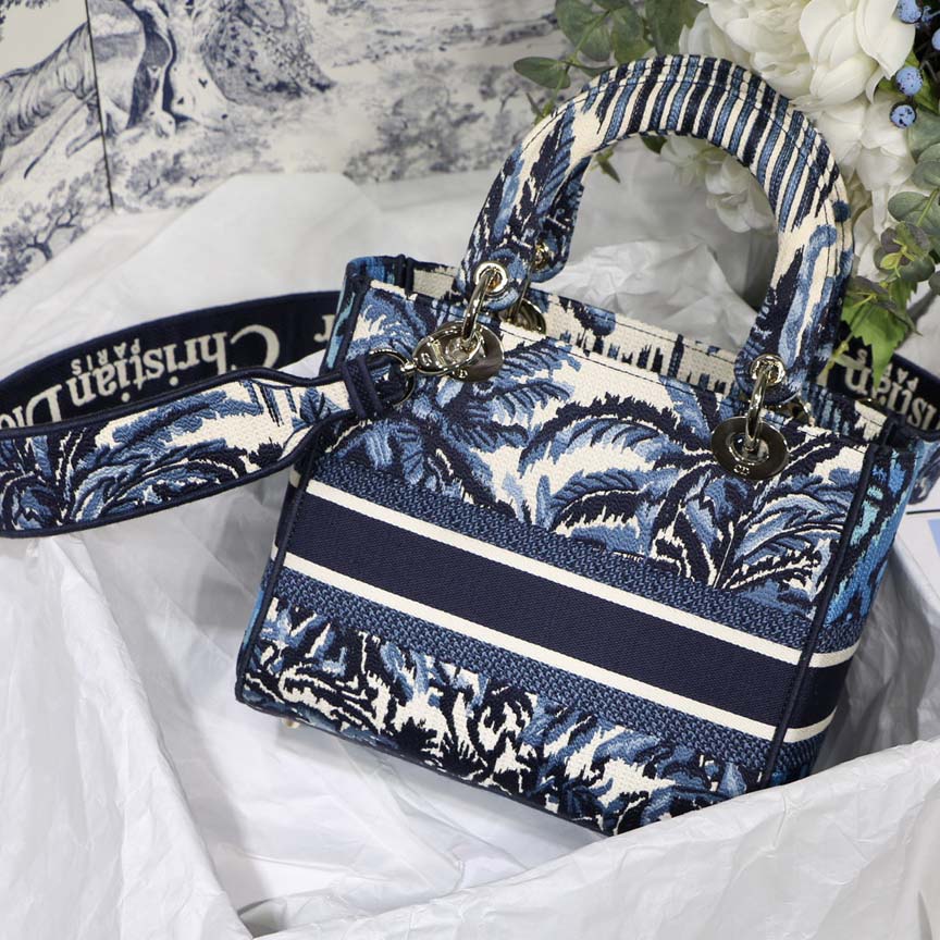 Replica Dior Aaa-Medium Lady D-Lite Bag /Embroidered Logo