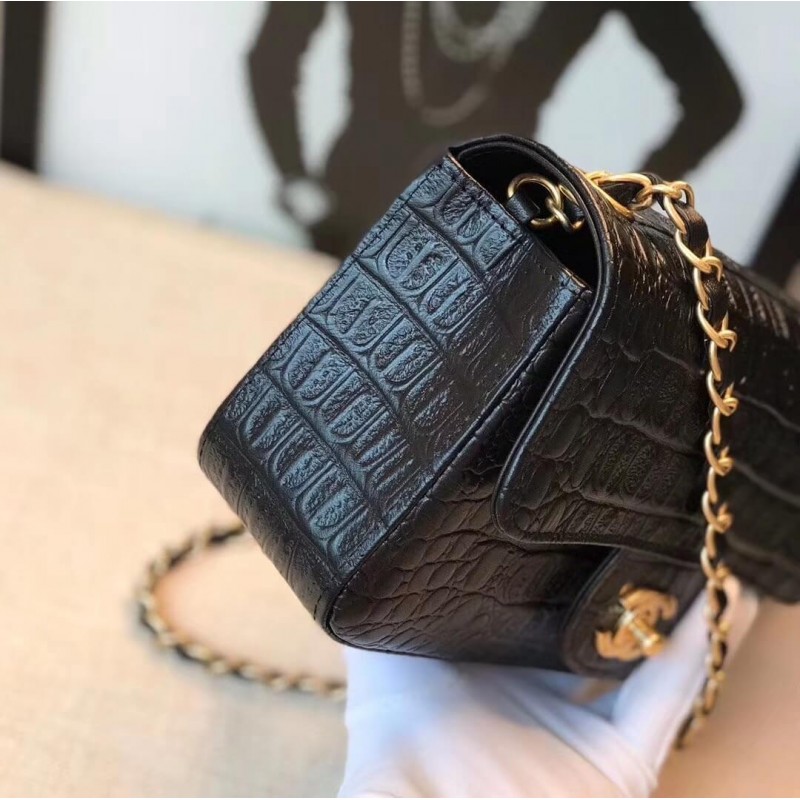Replica Chanel Alligator Flap Classic Bag 1116