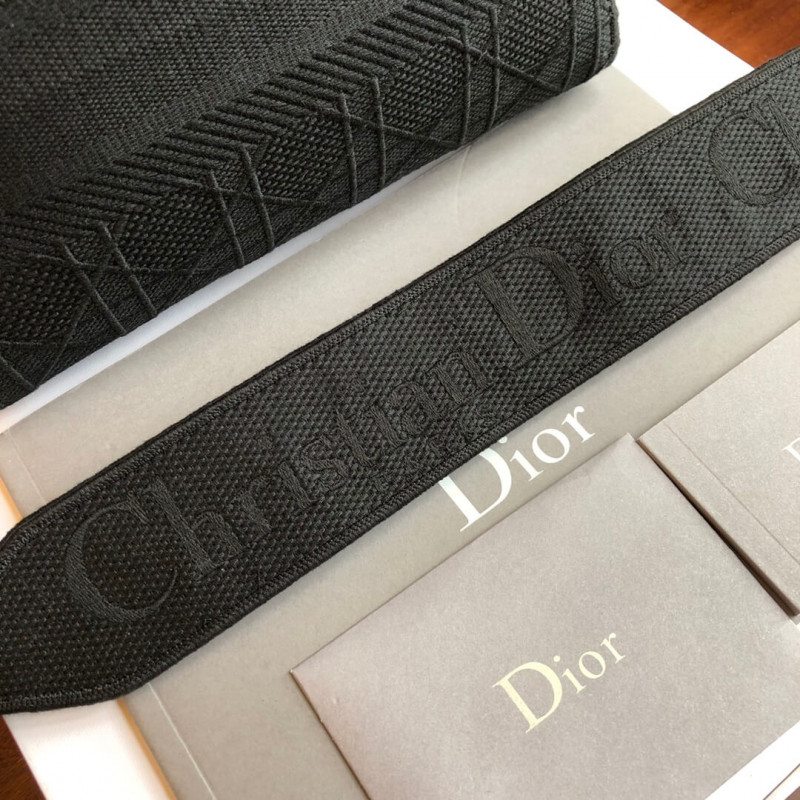 Replica Christian Dior Textile Fabric Medium Lady Dior Bag L4455