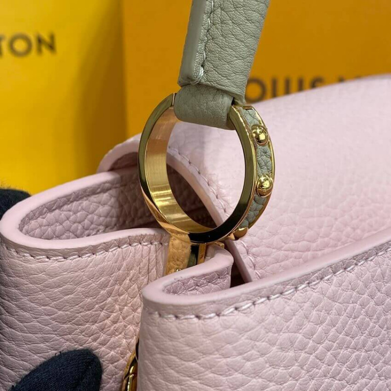 Replica Louis Vuitton Capucines Bb M59061 Rose/Beige