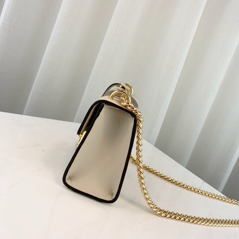 Replica Gucci Padlock Snakeskin Small Shoulder Bag 432182 White