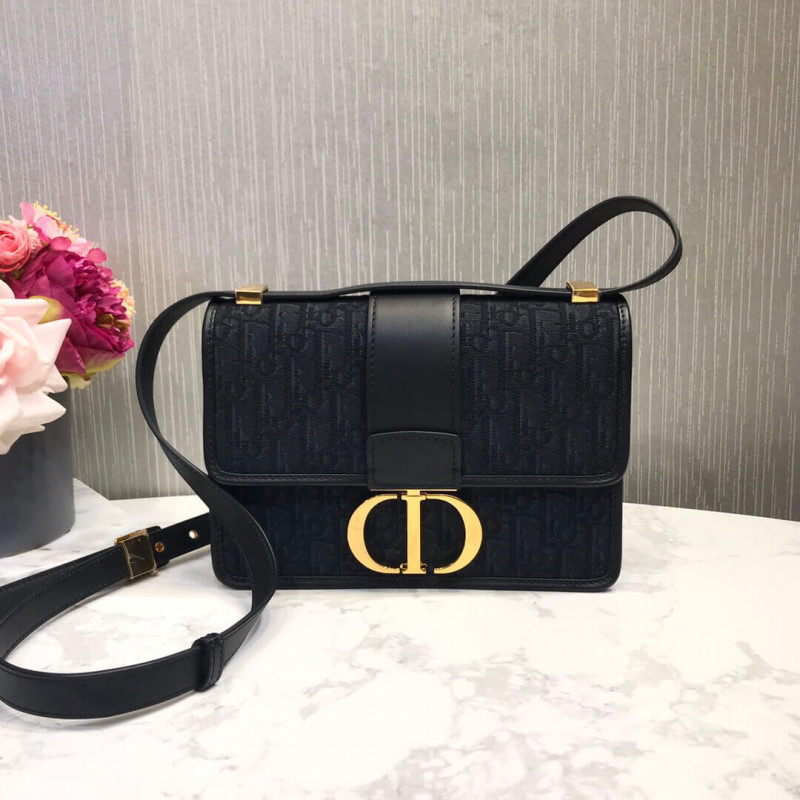 Replica Christian Dior 30 Montaigne Bag Oblique Jacquard M9203