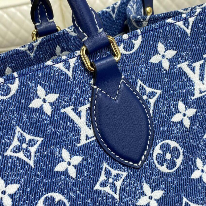 Replica Louis Vuitton Monogram Jacquard Denim Onthego Gm M59608