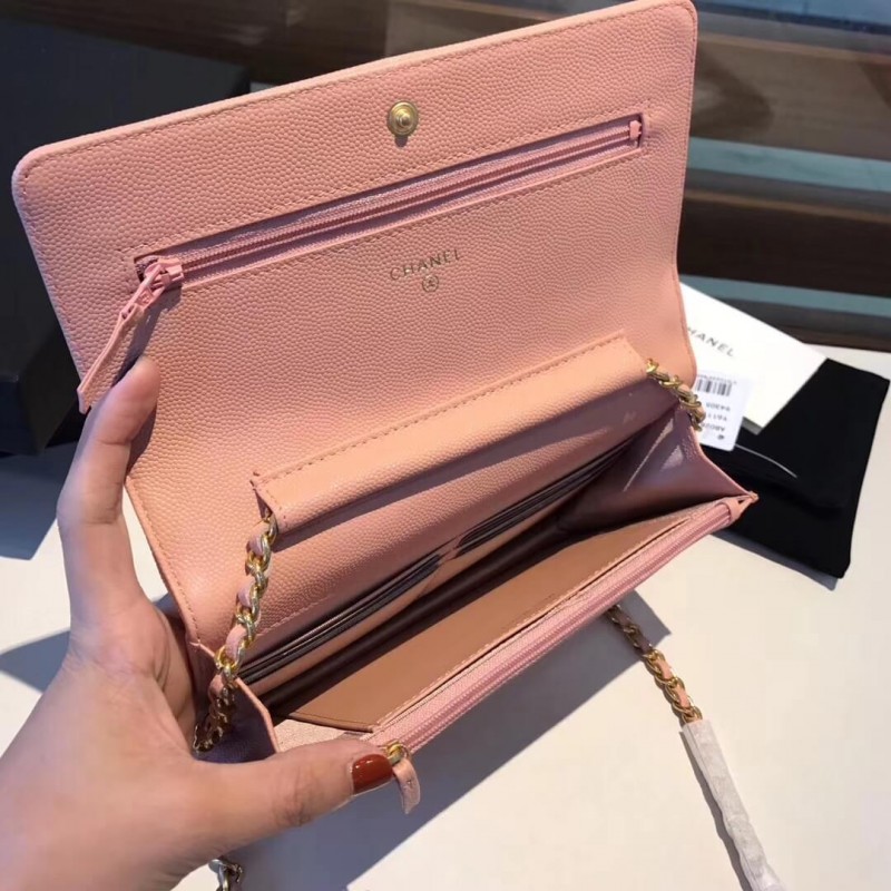 Replica Chanel Quilted Caviar Leboy Woc Chain Bag 80287