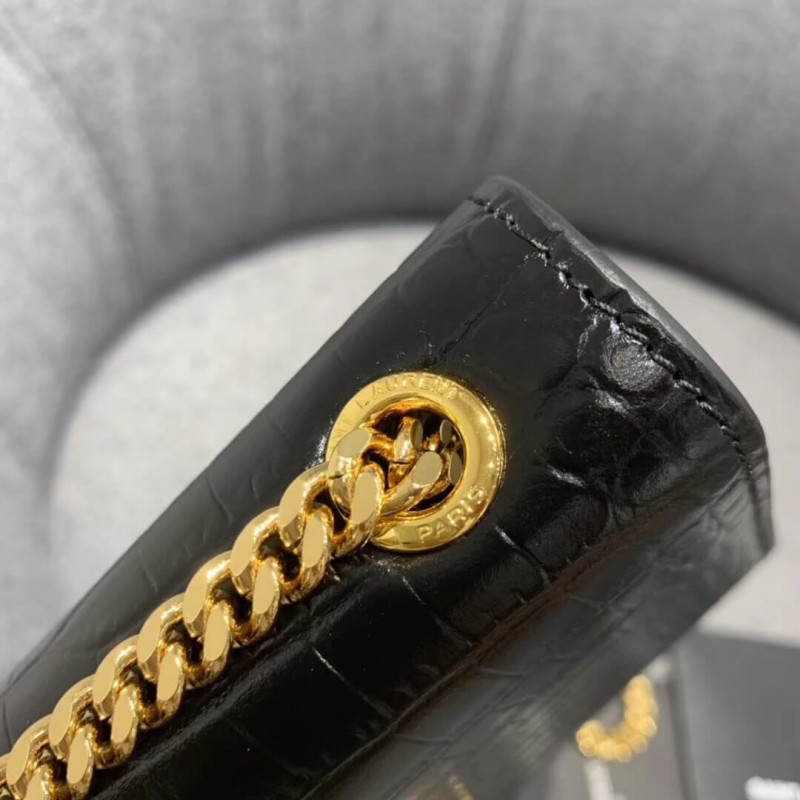 Replica Saint Laurent Small Kate Tassel Chain Bag In Crocodile Leather 354120