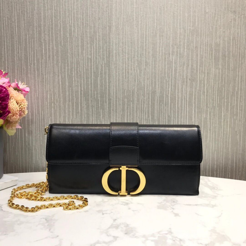 Replica Christian Dior 30 Montaigne Calfskin Clutch Chain Bag M9206