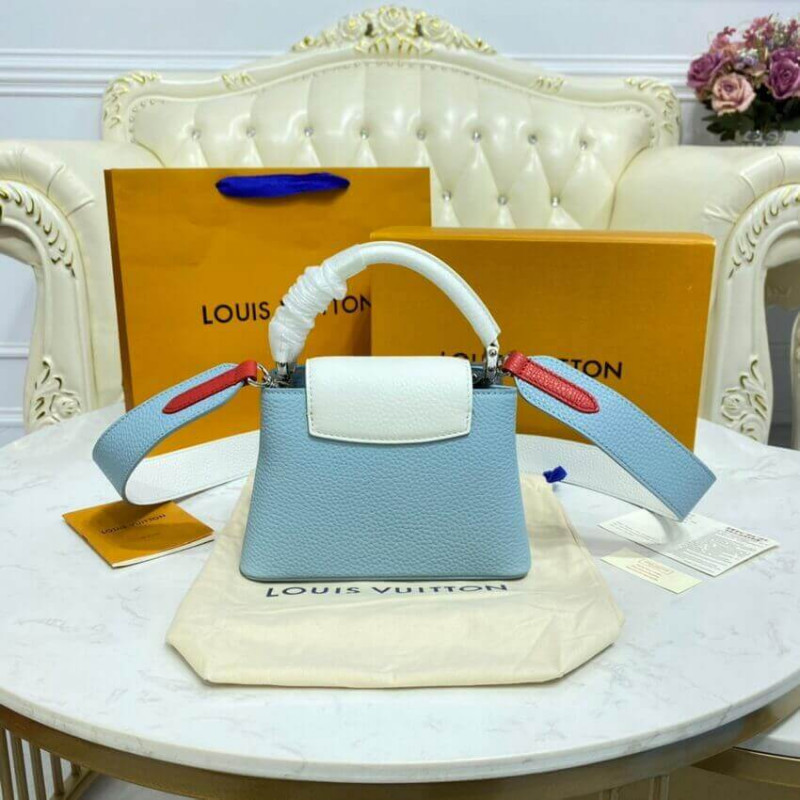 Replica Louis Vuitton Taurillon Leather Capucines Mini M57519