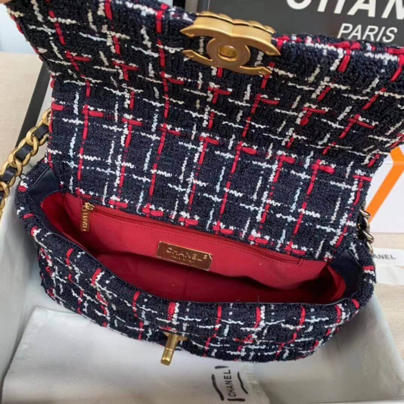 Replica Chanel 19 Flap Bag In Tweed As1160